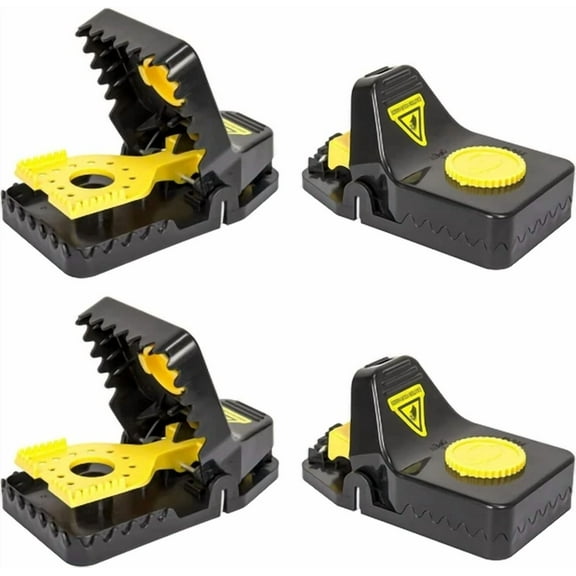 4 Pack Mouse Traps For Home, Small Mice Trap And Reusable Easy To Set Up