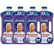 4 Pack Mr Clean 64 Ounce Multi Purpose Floor Cleaner, Lavender