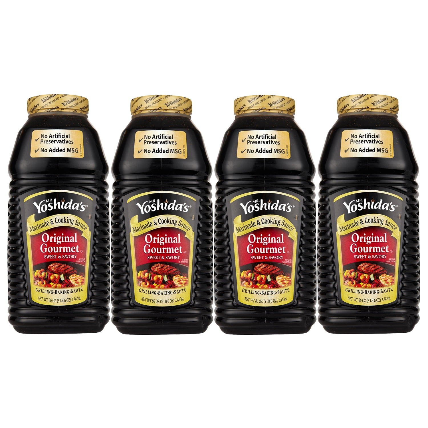 4 PACK Mr. Yoshida's Original Gourmet Sauce (86 oz.)