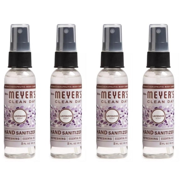 (4-Pack) Mrs. Meyer's Clean Day Lavender Hand Sanitizer Bottle, 2 fl oz