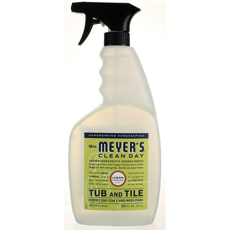 Mrs. Meyer's Clean Day Tub and Tile Cleaner, Lemon Verbena, 33 fl oz (4 pack)