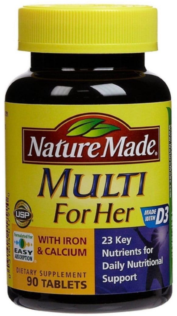 4 Pack - Multi For Her with Iron & Calcium 90 ea