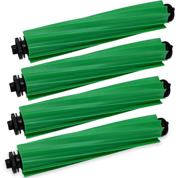 4-Pack Multi-Surface Rubber Main Brushes for iRobot Roomba Plus 405/505/507 Combo & 205 DustCompactor Vac, Replacement Roller Kit