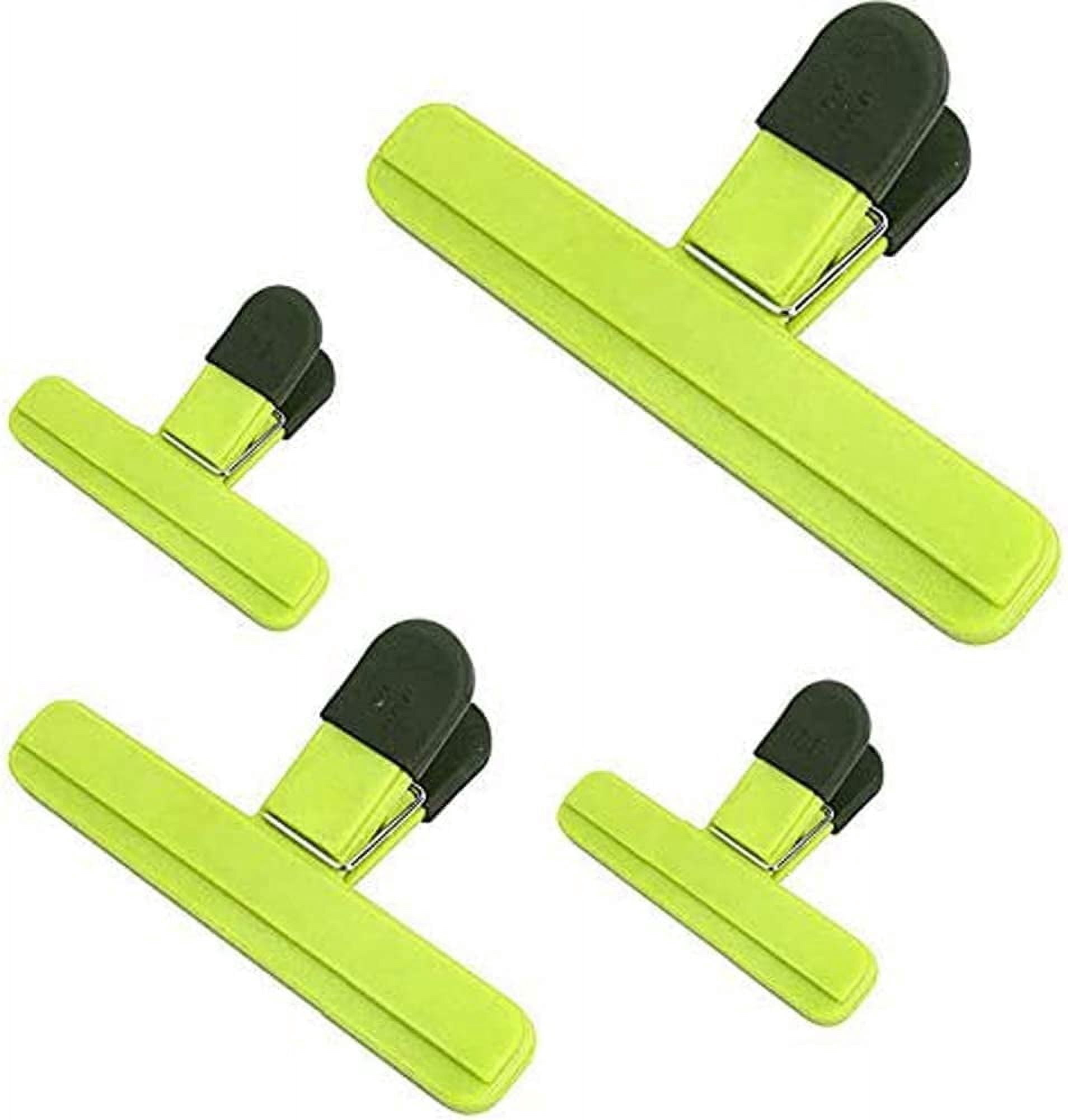4 Pack Multipurpose Clips - Wide Seal with Finger Grip Assorted Sizes ...