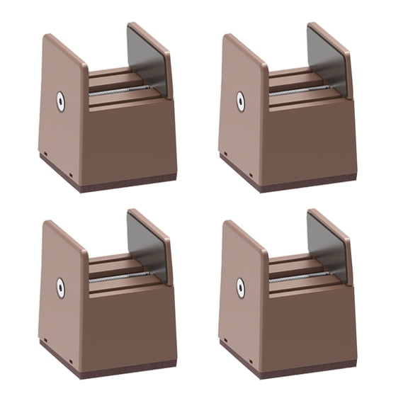 4 Pack Multipurpose Space Saving Designs 2Inch Bed Risers Accessory for Underbed Storage Furniture Lift Support