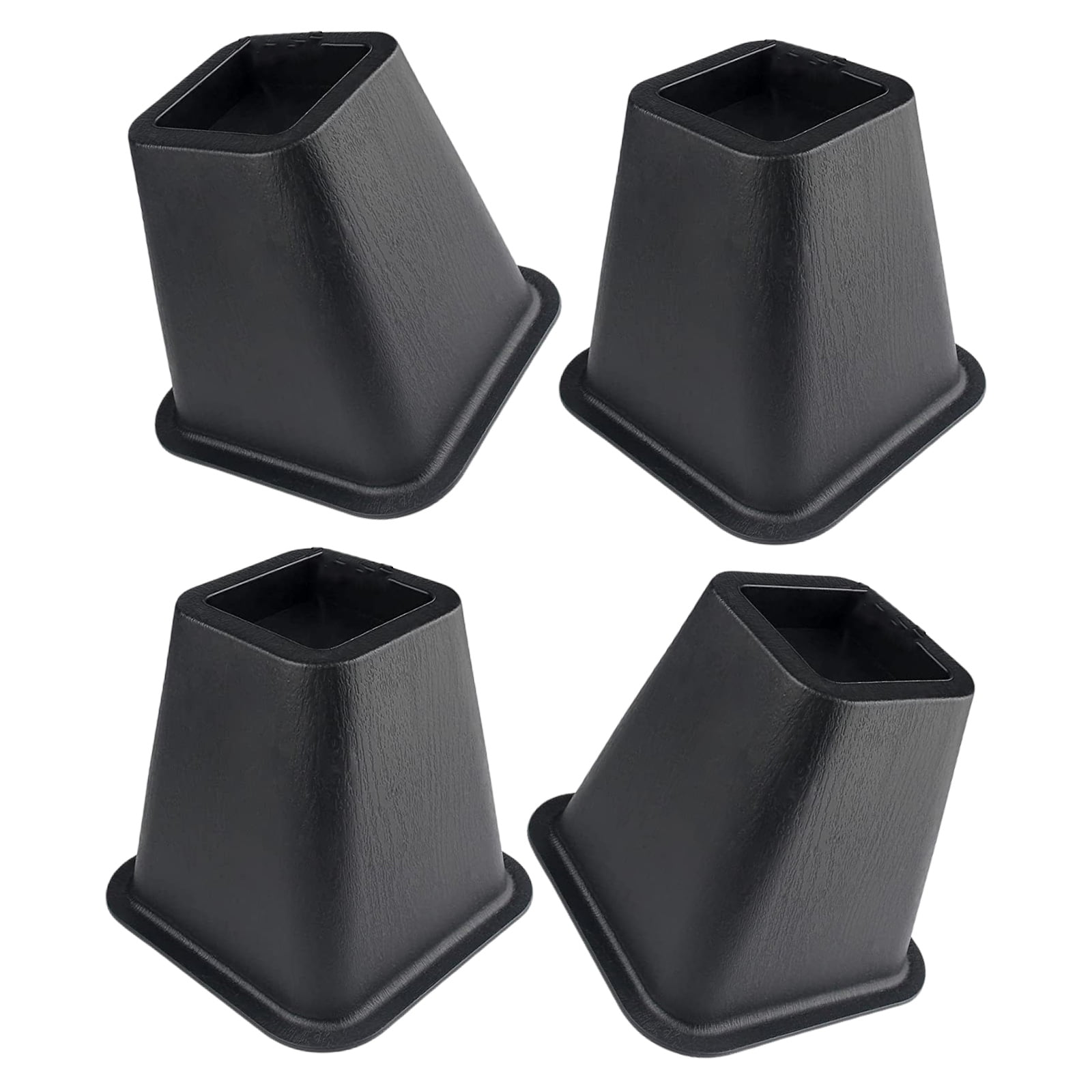 4 Pack Multipurpose Space Saving Designs 6Inch Bed Risers Accessory for ...