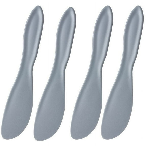 4-Pack Multipurpose Spreaders | Everyday Use Knives for Spreading | Small Spreader Knives | Dishwasher Safe Peanut Butter Jar Knife | Mess Free Butter Spreader | 4 Pack | Multicolored
