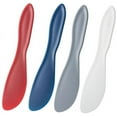 thumbnail image 1 of 4-Pack Multipurpose Spreaders | Everyday Use Knives for Spreading | Small Spreader Knives | Dishwasher Safe Peanut Butter Jar Knife | Mess Free Butter Spreader | 4 Pack | Multicolored, 1 of 8