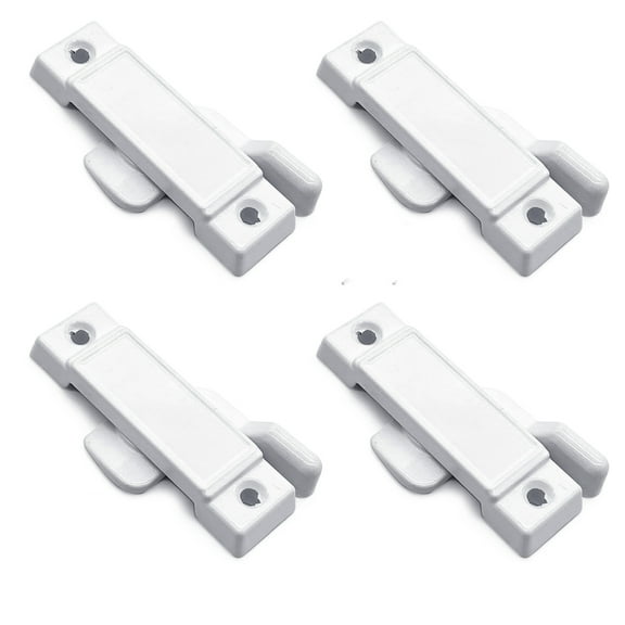 4 Pack Multipurpose Window Sash Lock Mounting Hole Centers Sturdy Iron Materials Finish With Screws for Sliding Window