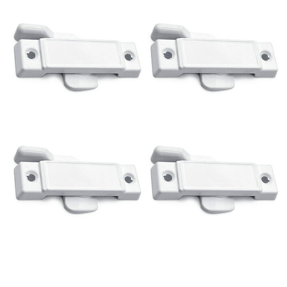 4 Pack Multipurpose Window Sash Lock Mounting Hole Centers Sturdy Iron Materials Finish With Screws for Sliding Window