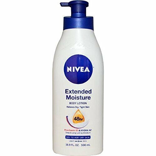 NIVEA Extended Moisture Body Lotion Relieves Dry Tight Skin, 16.9oz, 4-Pack