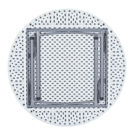 (4 Pack) NPS® 48" Round Folding Table, Speckled Grey