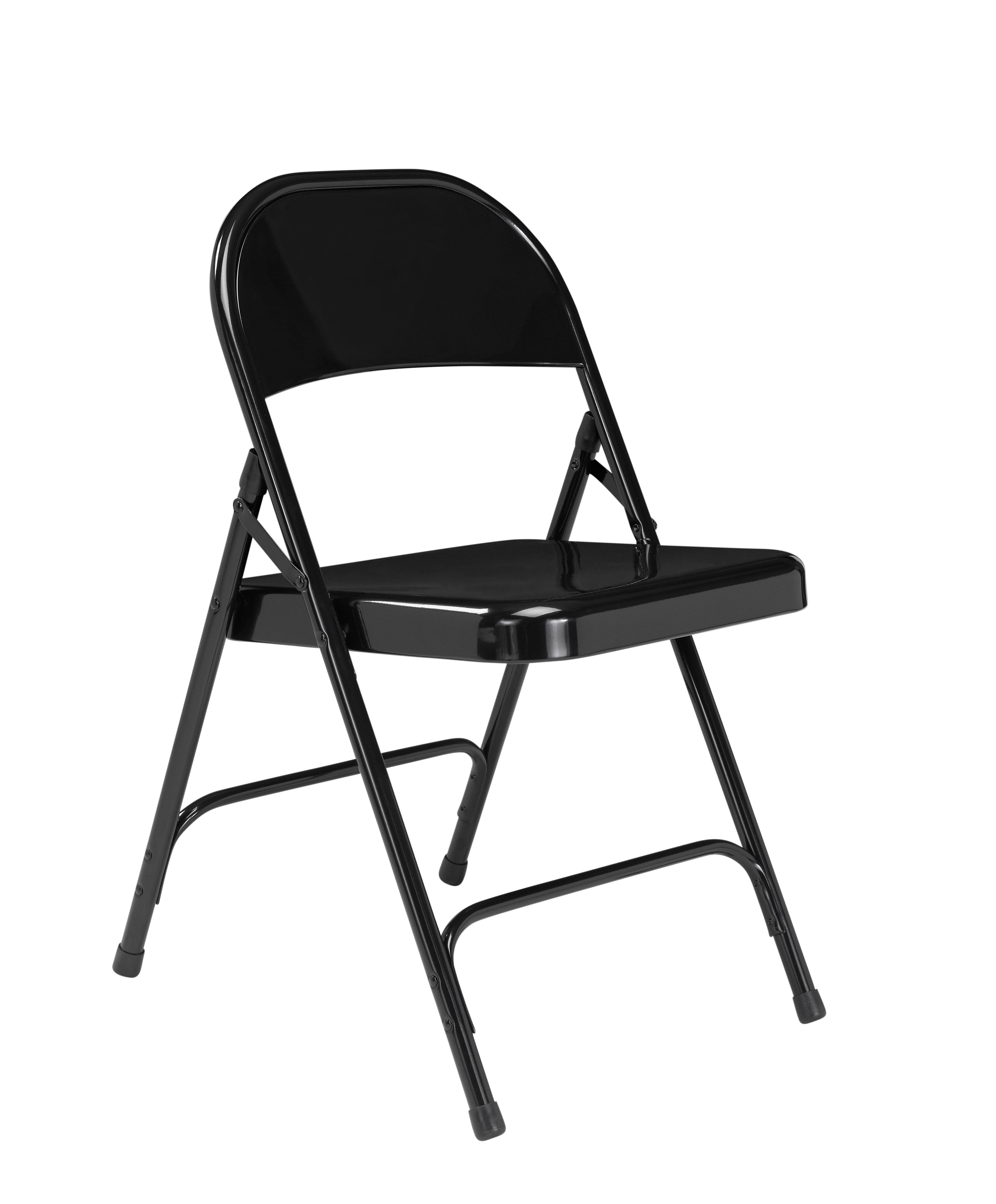 (4 Pack) NPS® 50 Series Choice AllSteel Folding Chair, Black