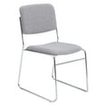 thumbnail image 1 of (4 Pack) NPS 8600 Series Fabric Padded Signature Stack Chair, Classic Gray, 1 of 7