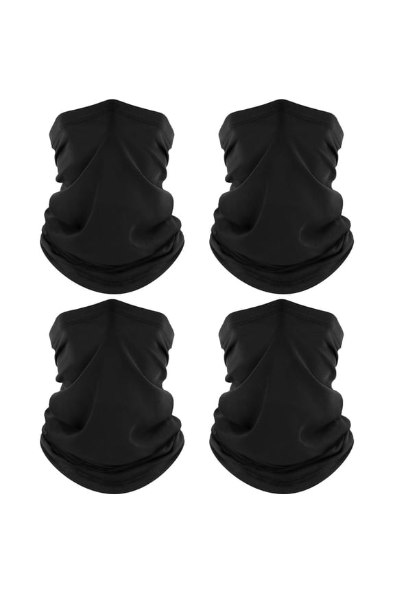 4 Pack Neck Gaiter, Cooling Breathable Face Mask UV Protection Scarf Hiking Bandana for Men/Women