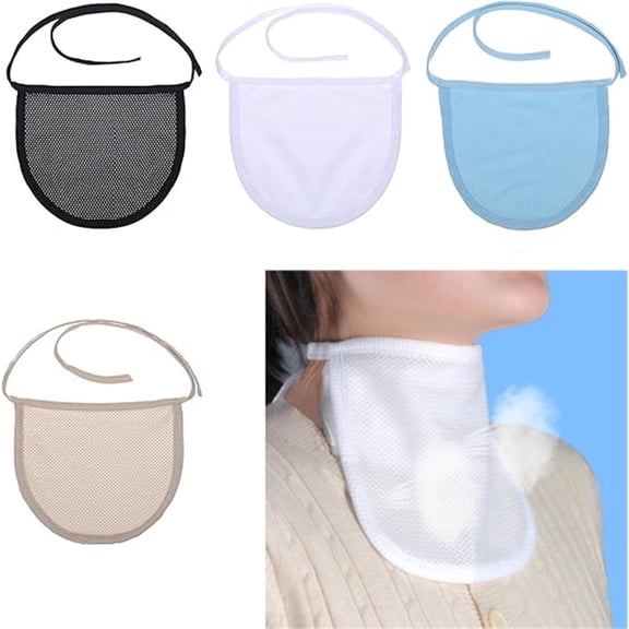 4 Pack Neck Stoma Cover,Tracheostomy Dust Cover,Breathable Laryngectomy Cover,Single Layer Mesh Surface for Laryngectomy Use(Black,White,Beige,Blue)