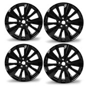 4-Pack New 19" Replacement Alloy Wheel Rim for Nissan Altima 2019-2022, 19x8-inch 5-Lug ET55, Black