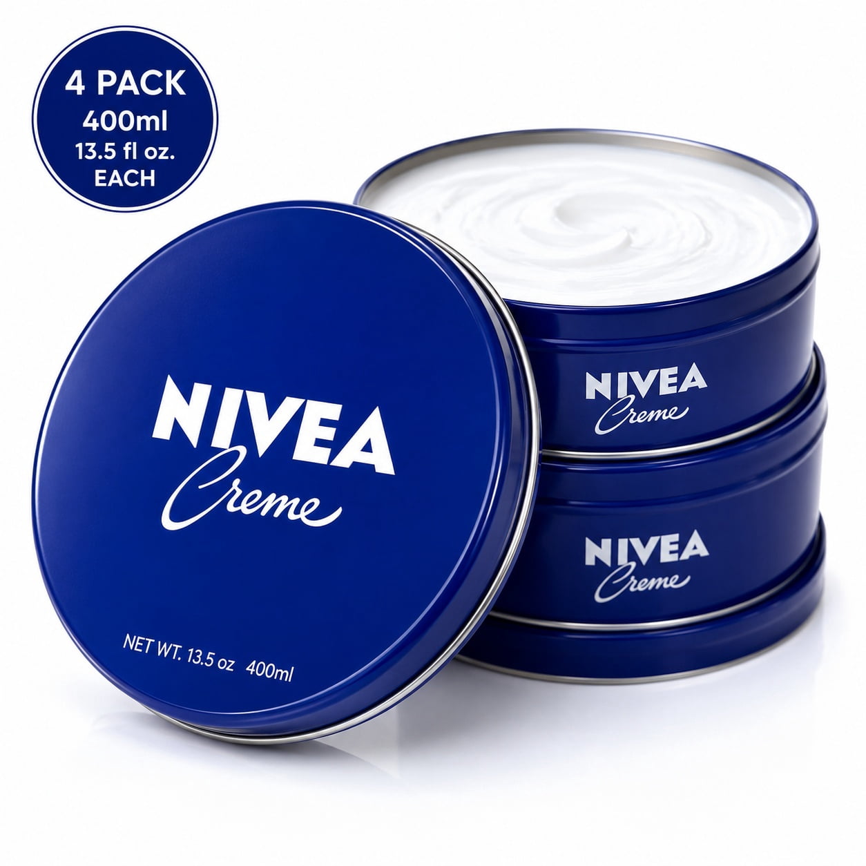 Nivea 4 Pack Maximum Hydration Moisturizing Body Creme 400ml (13.5