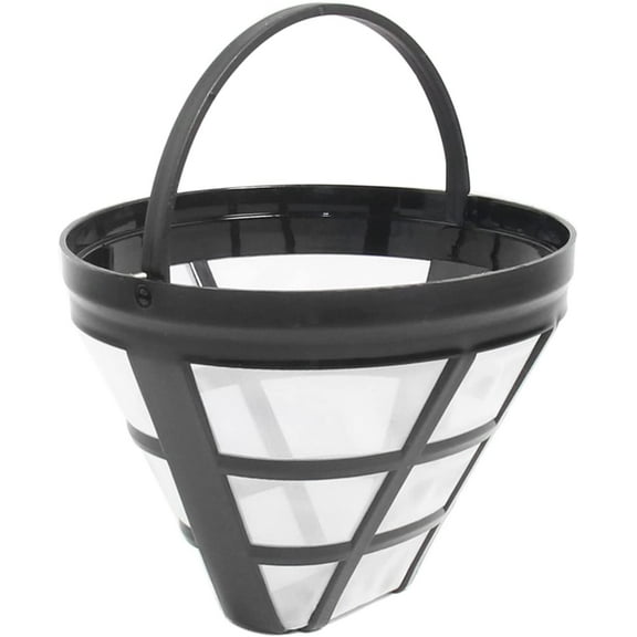 (4-Pack) No.4 Cone Reusable Replacement Coffee Maker Basket Filter Compatible with Cuisinart, Ninja Coffee Bar Brewer Filters, Fit Most 8-12 Cup Basket Drip Coffee Machine, BPA Free