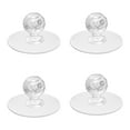 thumbnail image 1 of 4-Pack of No-Drill Concealed Cabinet Door Handles， Diamond Crystal Shaped Pulls Handles for Wardrobe Kitchen Cupboard Bathroom Dresser Furniture Door Window Adhesive Drill Stick Push Pull, 1 of 9