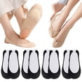 thumbnail image 1 of 4‑Pack No Show Socks Women JIANLAI Cotton Silk Socks Low Cut Liner Non Slip Invisible sock Ice Feeling socks for Flats Sneaker 4-6 pack, 1 of 7