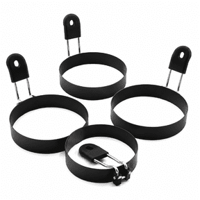 Egg Rings 3.5 inch BPA Free Stainless Steel Nonstick Set of 4 Round Mold Shaper Pancake Egg Burger