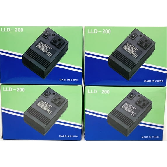 4-Pack Norstar 200 Watt Step Down Power Converter 220v To 110v Voltage Transformer 200W Max For Travel