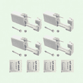 4 Pack Nose Piercing Kit, Disposable Safe Sterile Piercing Gun, Self