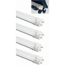 (4-Pack) Not-a-Plug-and-Play (Type B) & Full Spectrum LED Tube Light - T8 4FT 48-Inch 18W, Cool White 4000K, F32T8, F34T12/CW, Double-End Powered, Frosted Cover, 85-265V- 95CRI   Flicker Free