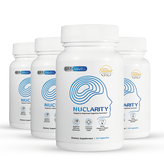 4 Pack NuClarity, supports improved cognitive function-60 Capsules x4
