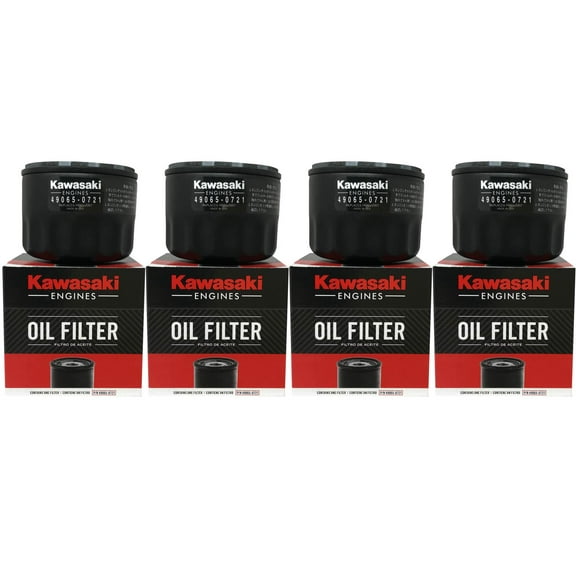 4 Pack OEM Kawasaki 49065-0721 Oil Filter Replaces 49065-7007