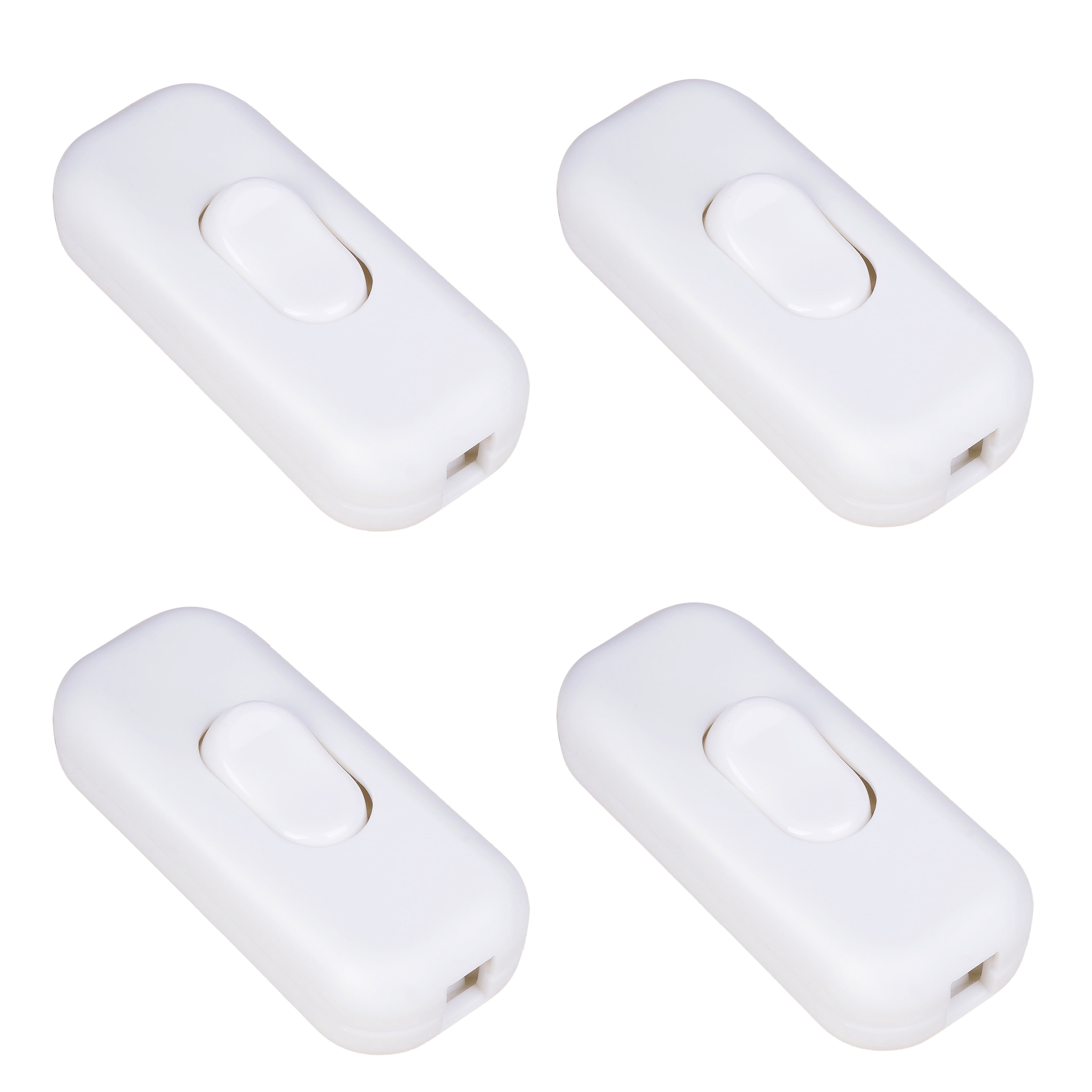 4 Pack OHLGT Inline Cord Switch On/Off Lamp Control Appliance
