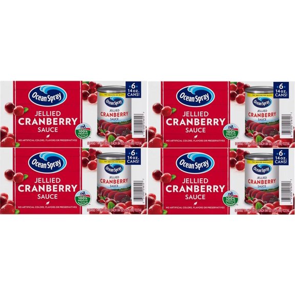 (Price/CASE)Ocean Spray Jellied Cranberry Sauce 14 Ounces - 24 Per Case