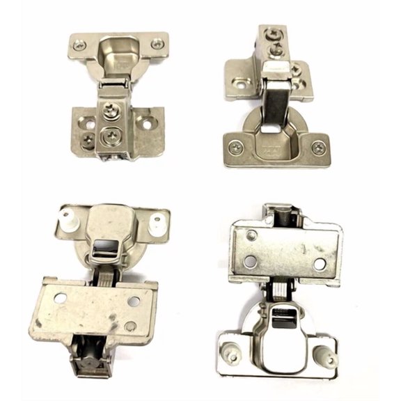 4 Pack Of 105 1/2 Overlay Cam Adjustable Soft-Close Face Frame Hinges W/Dowels