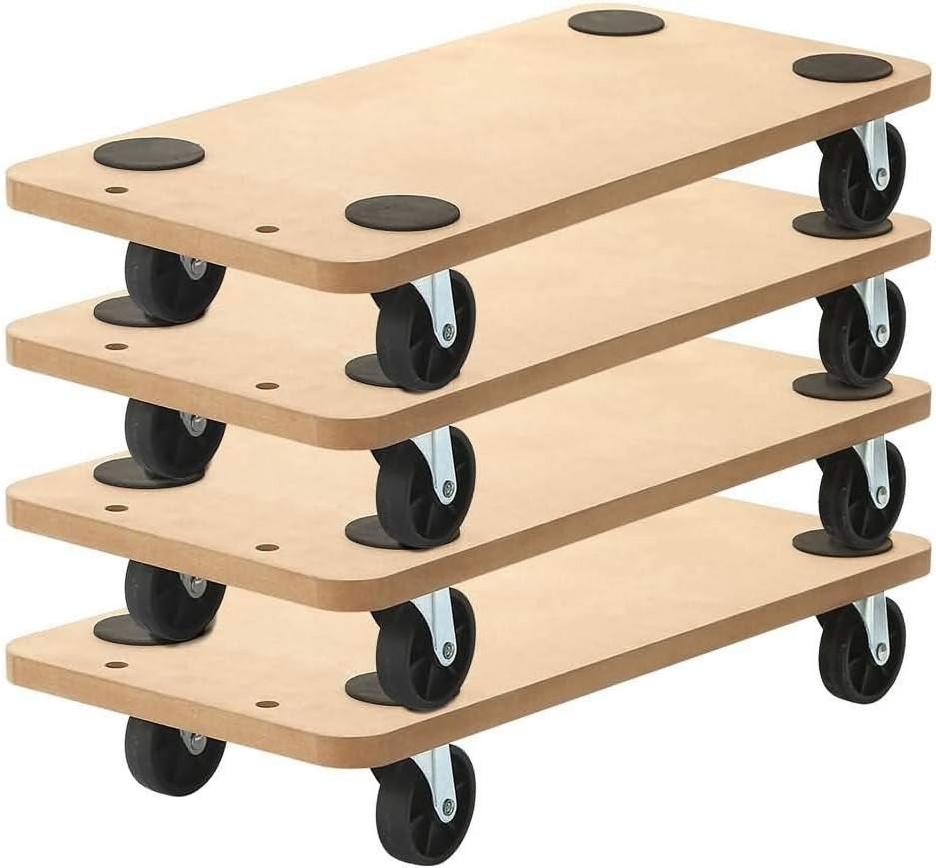 4 Pack Of 23 X 11.5 Rectangle Wood Platform Dolly Dollies Furniture