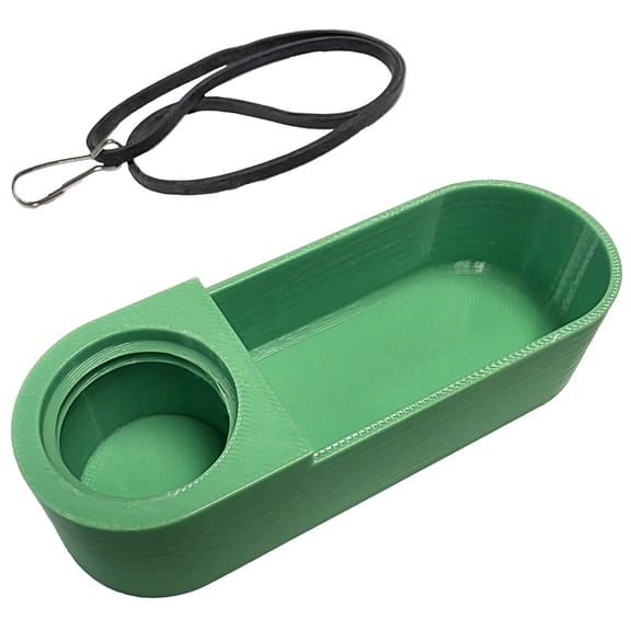 4 Pack Of Green Soda Pop Water Bottle Bird Drinker Cups & Mounting Bands with Clasp Made in Texas USA