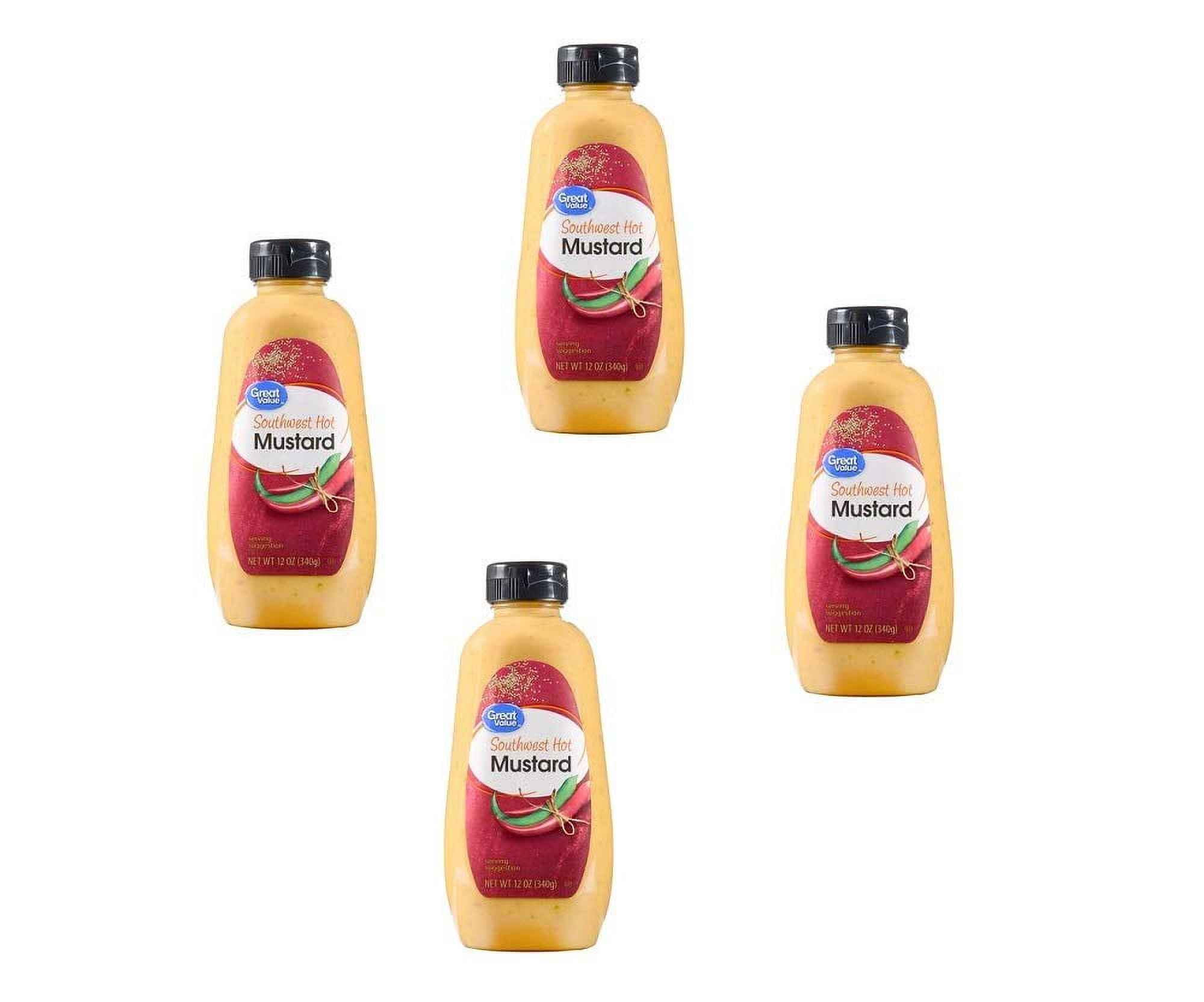 4 Pack Of Southwest Hot Mustard 12 Oz