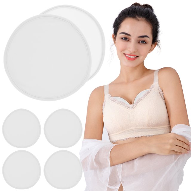 4 Pack Oil Breast Pads Reusable Organic Oil Pad LeakProof Washable