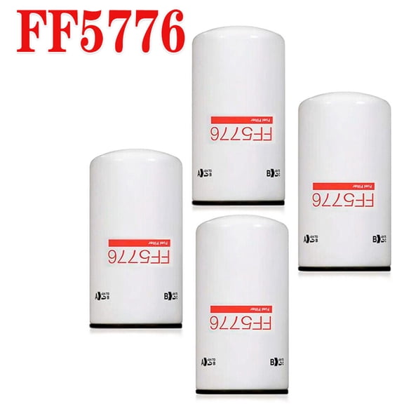 4 Pack Oil Change Kit FF5776 Fuel Filter Compatible With Cummins