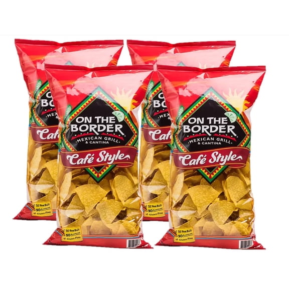 4 Pack | On The Border Cafe Style Tortilla Chips (26 oz.)