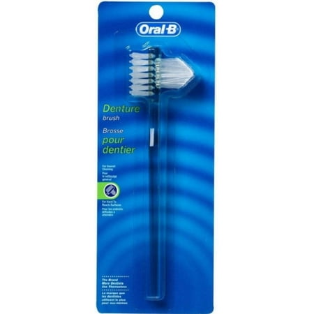 4 Pack - Oral-B Denture Brush Dual Head 1 Each