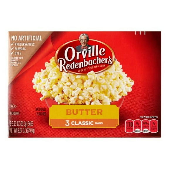 Orville Redenbacher's Microwave Popcorn Butter (Pack of 4)
