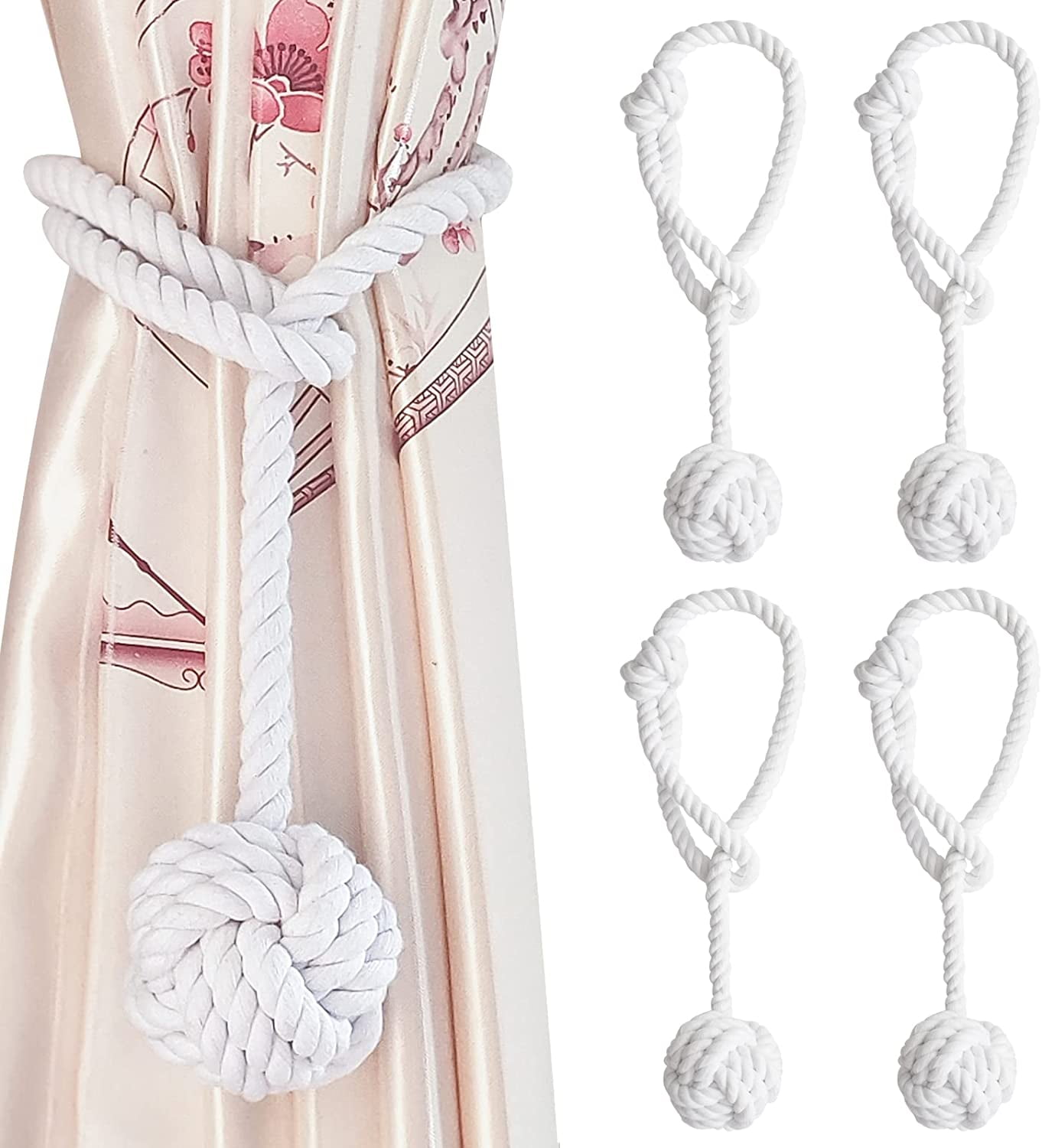 2 Stück Vorhanghalter Wolken & Sterne - Niedliche Plüsch Gardinenhalter Für Kinderzimmer