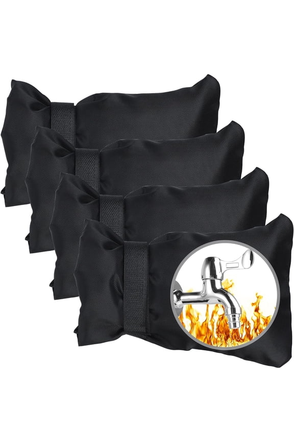 4 Pack Outdoor Faucet Cover for Winter Freeze Protection Winter Waterproof Insulated Faucet Cover for Winter Cold Weather 7.8 x 5.5 In
