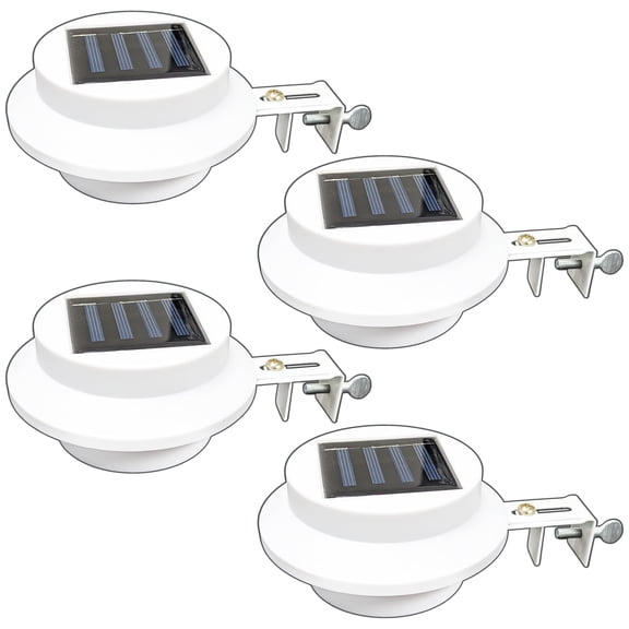 4 Pack Outdoor LED Solar Lights - Water Resistant, Automatic On/Off Feature