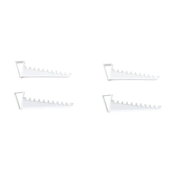 4 Pack Over Door Valet Hooks Closet Organizer Holds 10 Hangers Each White