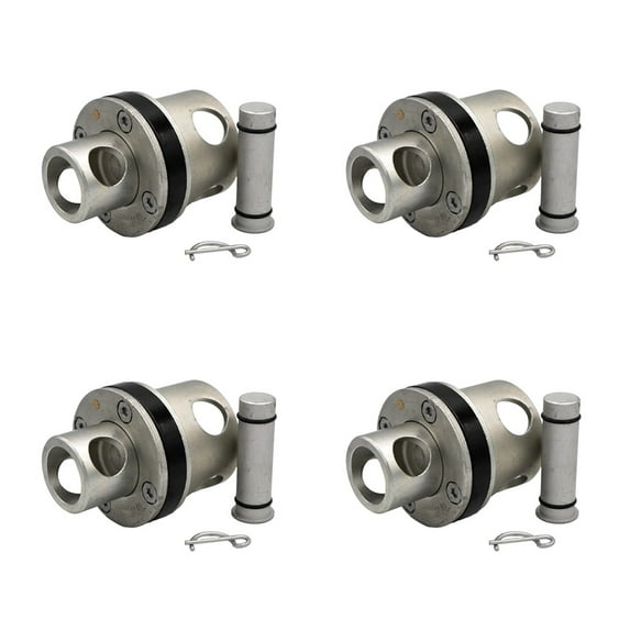 (4 Pack) Overdrive Ratcheting Cap - Use to Convert Any Winch into a Ratching Winch by Adding Overdrive Ratching Cap (Fits Most Trailers)