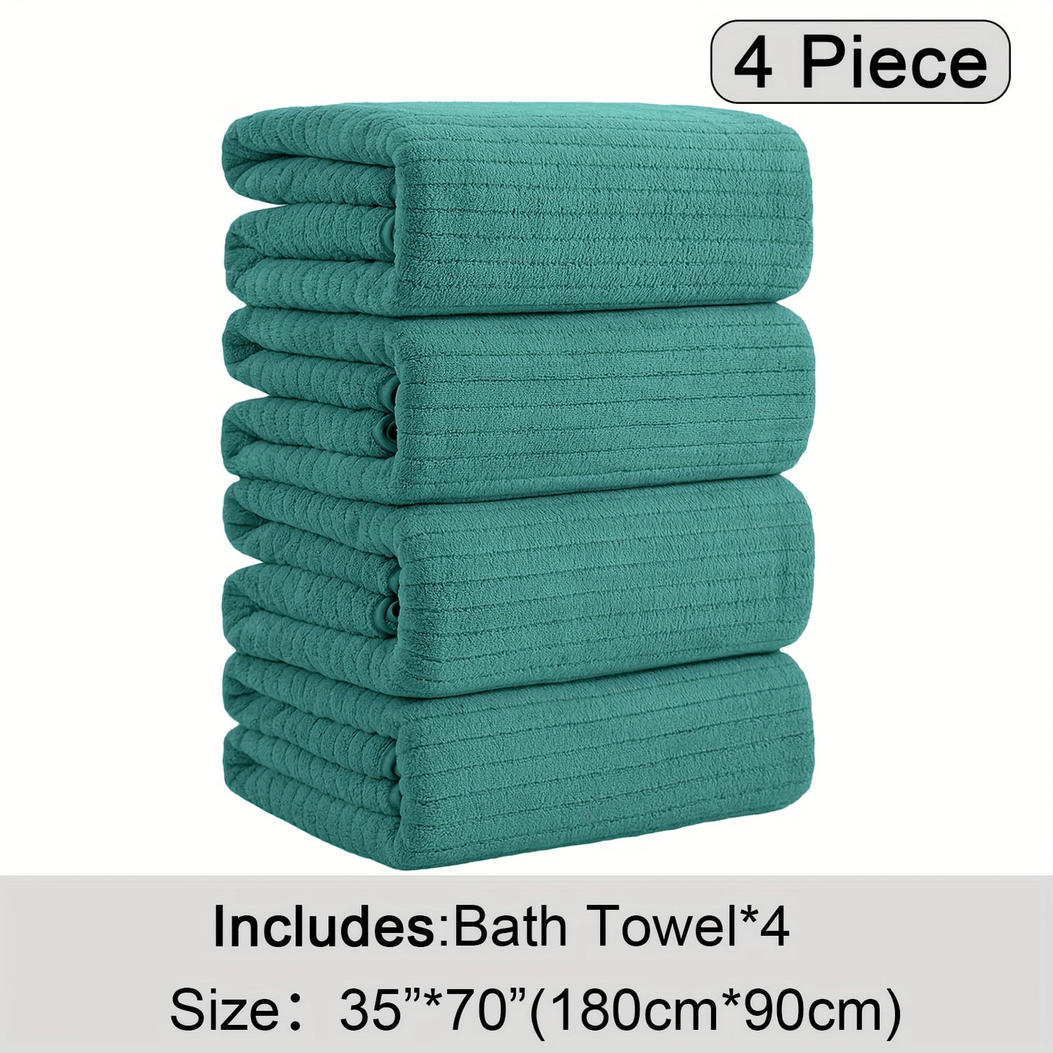 4 Pack Oversized Bath Towels Set, 35"x70" Extra Large Towel Microfiber ...