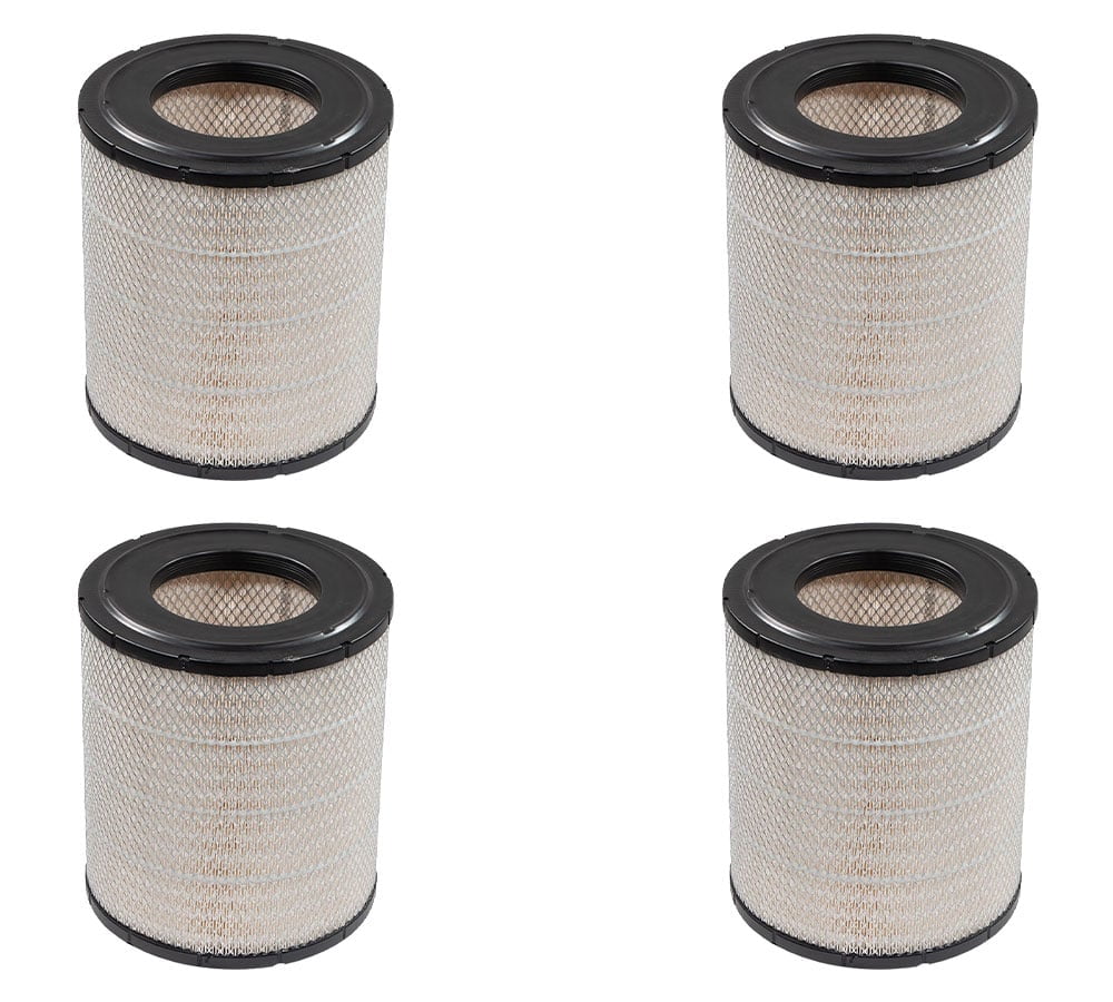 4 Pack P527682 Engine Air Filter | Compatible with Freightliner Columbia, Century Class, Argosy, Condor, Coronado. Replaces AF25139M AF4908, P185069, LAF1849, RS3518, AF2120, 46556