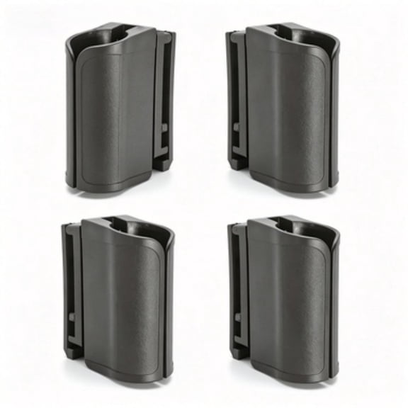 4-Pack PA Flashlight Quick-Draw Holster 360 Adjustable Angle Fits Std Non-Std Duty Belts Waistbands & Tactical Vests